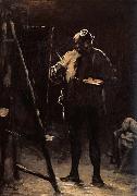 Honore Daumier The Painter before his Picture painting